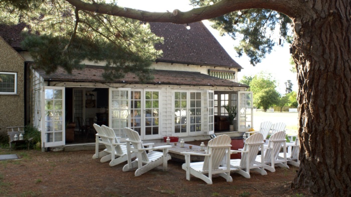 Osea island clubhouse conservatory